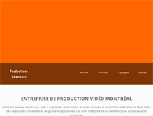 Tablet Screenshot of productionschaumont.com